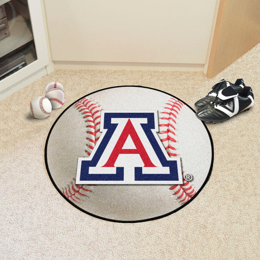 Arizona Wildcats Baseball Rug - 27in. Diameter - Arizona