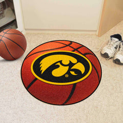 Iowa Hawkeyes Basketball Rug - 27in. Diameter - Iowa