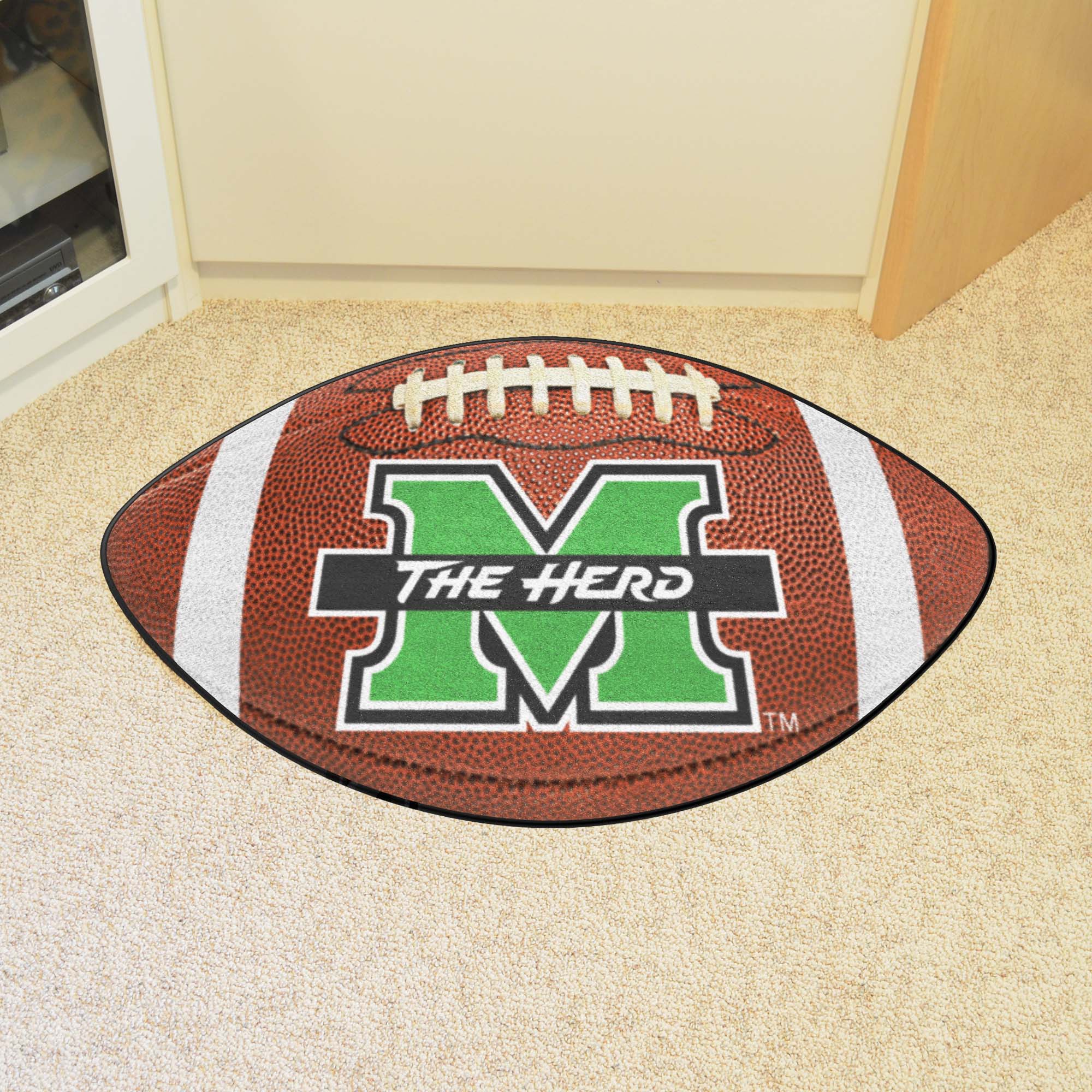 Marshall Thundering Herd Football Rug - 20.5in. x 32.5in. - Marshall