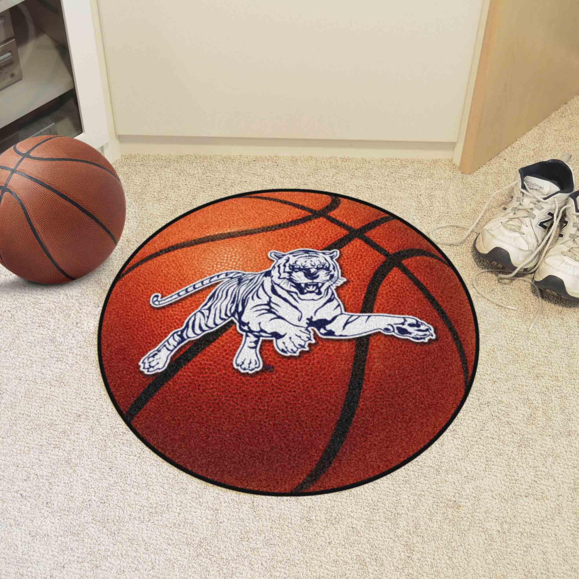 Jackson State Tigers Basketball Rug - 27in. Diameter - Jackson State