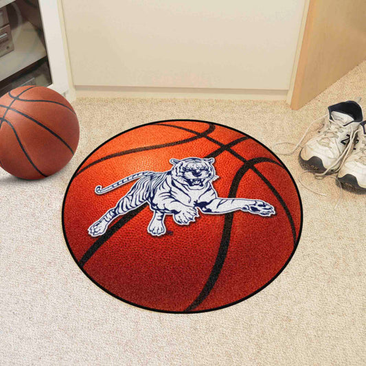 Jackson State Tigers Basketball Rug - 27in. Diameter - Jackson State