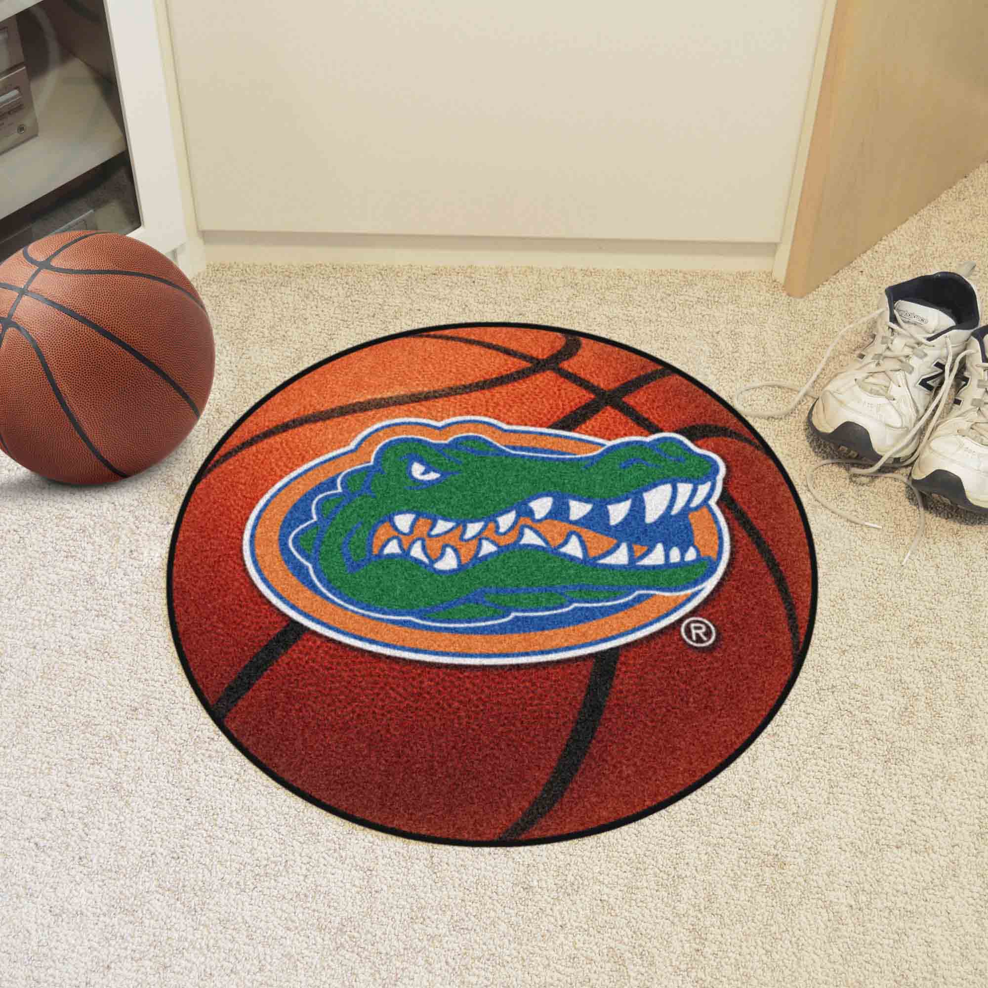 Florida Gators Basketball Rug - 27in. Diameter - Florida