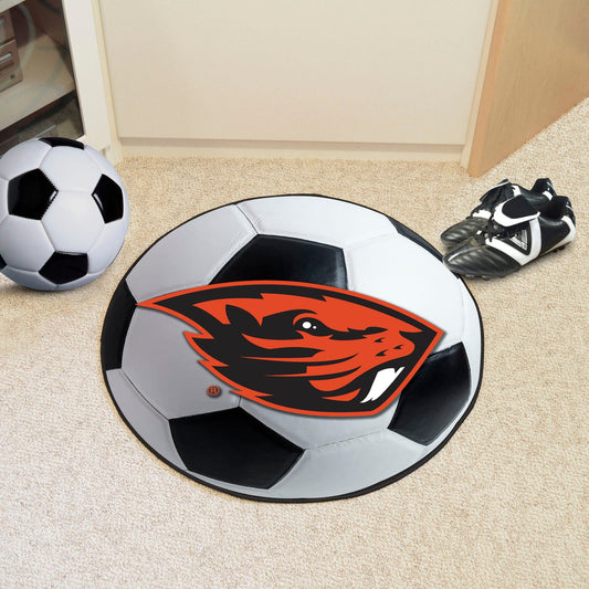 Oregon State Beavers Soccer Ball Rug - 27in. Diameter - Oregon State