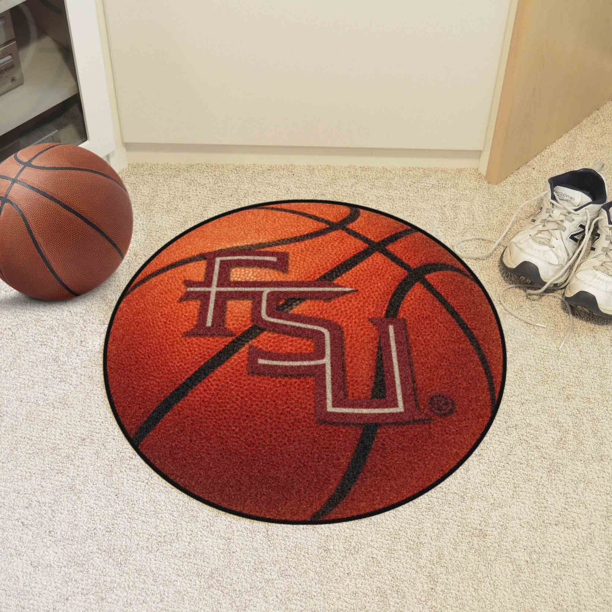 Florida State Seminoles Basketball Rug - 27in. Diameter - Florida State