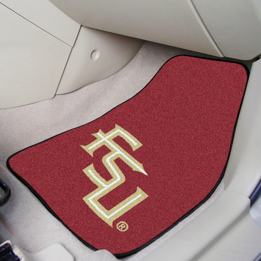 Florida State Seminoles Front Carpet Car Mat Set - 2 Pieces, Garnet - Florida State