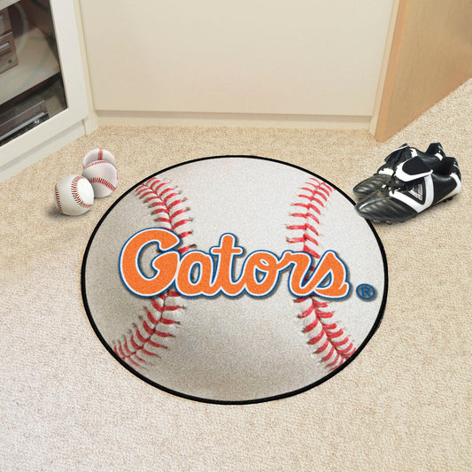 Florida Gators Baseball Rug - 27in. Diameter, "Gators" - Florida