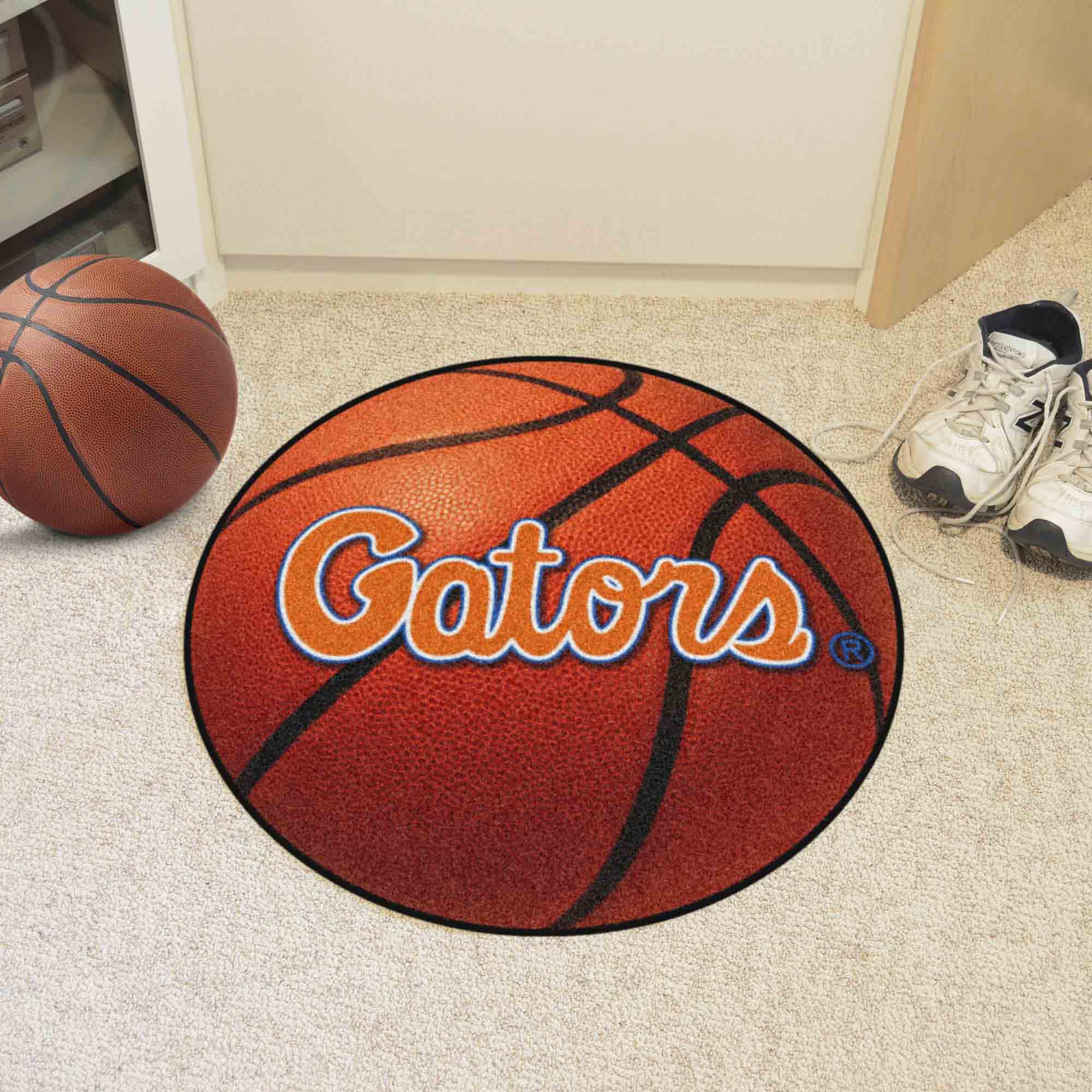Florida Gators Basketball Rug - 27in. Diameter, "Gators" - Florida