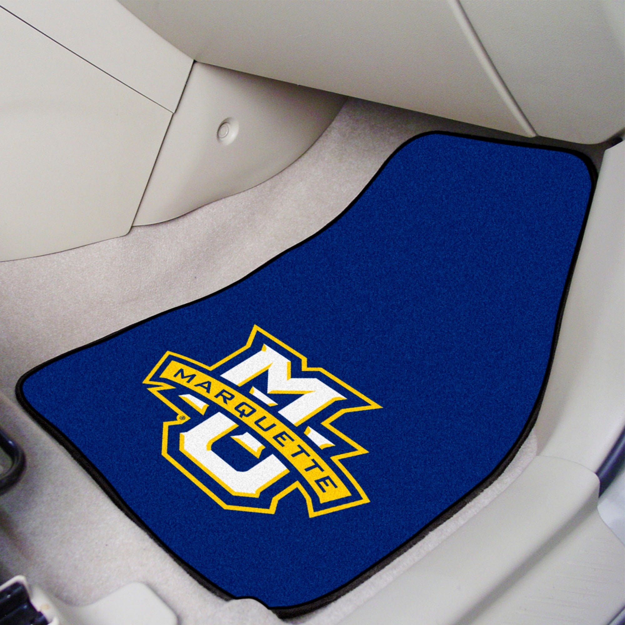 Marquette Golden Eagles Front Carpet Car Mat Set - 2 Pieces - Marquette