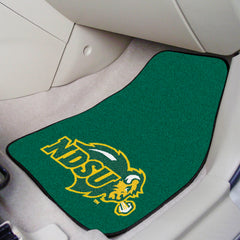 North Dakota State Bison Front Carpet Car Mat Set - 2 Pieces - North Dakota State