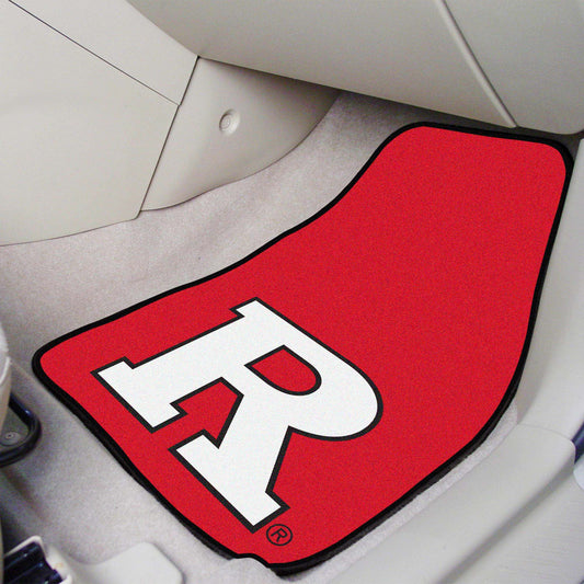 Rutgers Scarlett Knights Front Carpet Car Mat Set - 2 Pieces - Rutgers
