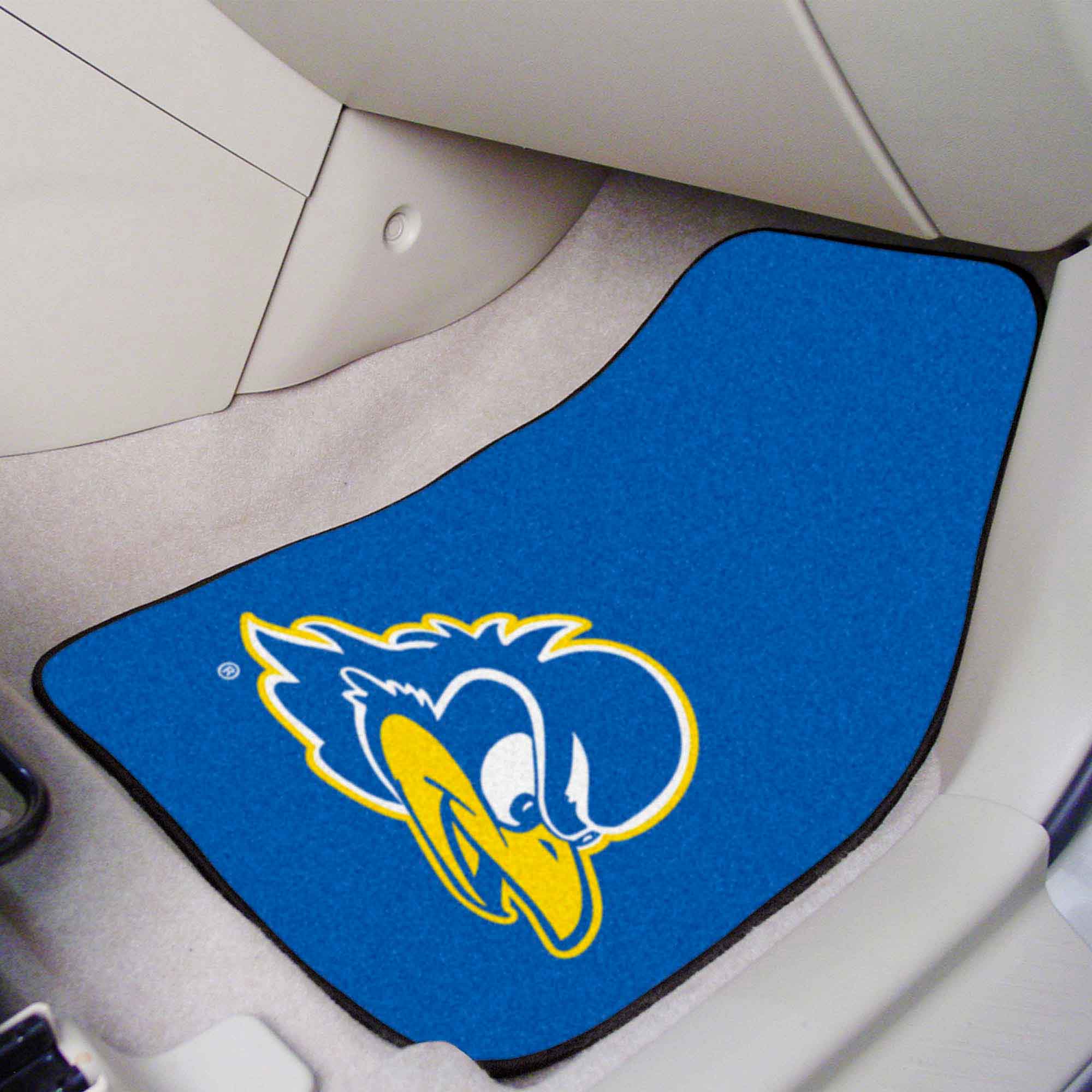 Delaware Blue Hens Front Carpet Car Mat Set - 2 Pieces - Delaware