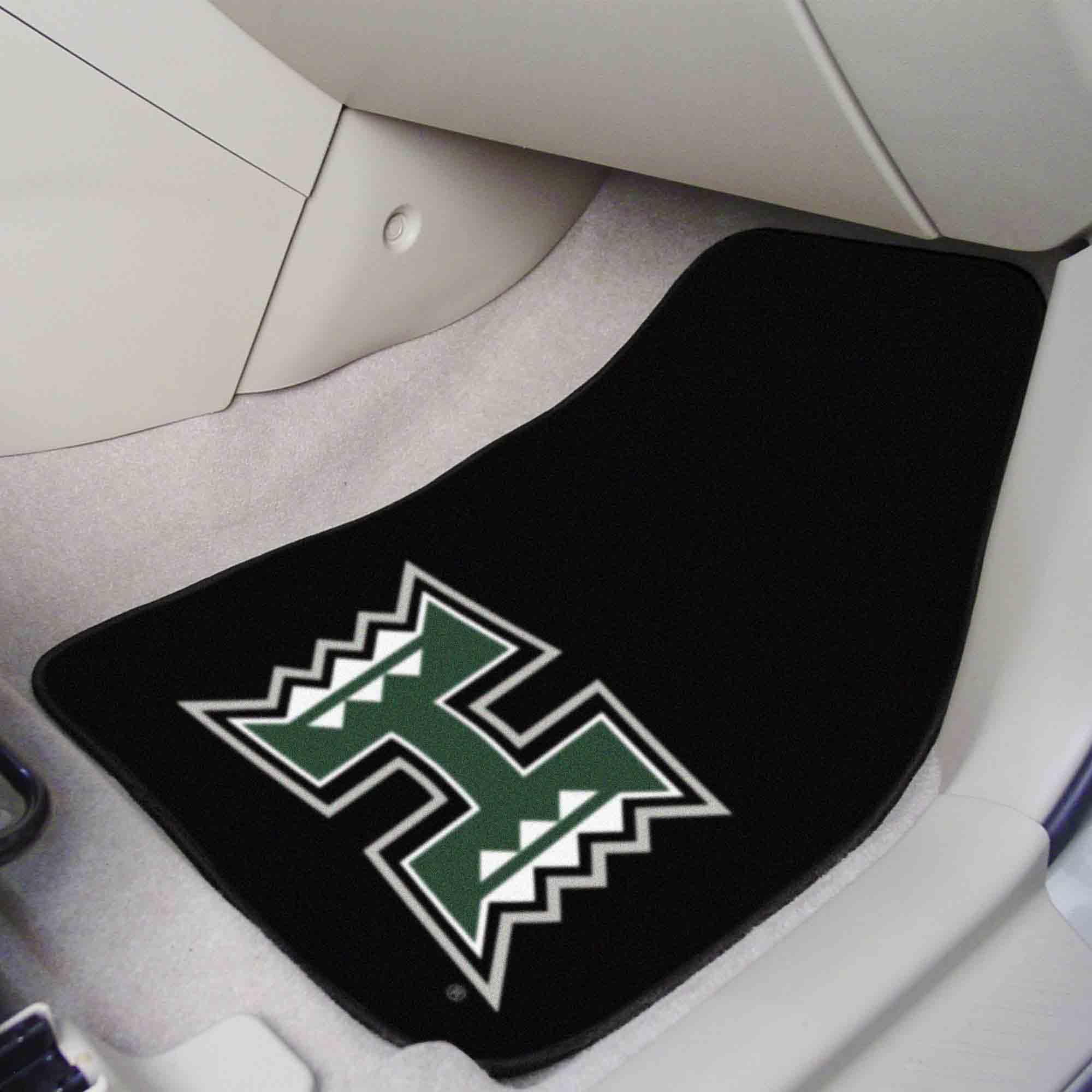 Hawaii Rainbows Front Carpet Car Mat Set - 2 Pieces - Hawaii