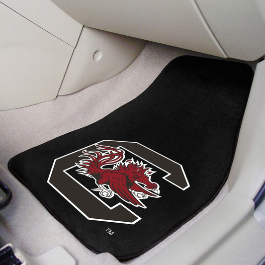 South Carolina Gamecocks Front Carpet Car Mat Set - 2 Pieces - South Carolina