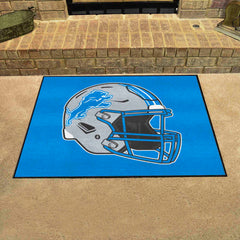 Detroit Lions All-Star Rug - 34 in. x 42.5 in., Helmet Logo - Detroit Lions