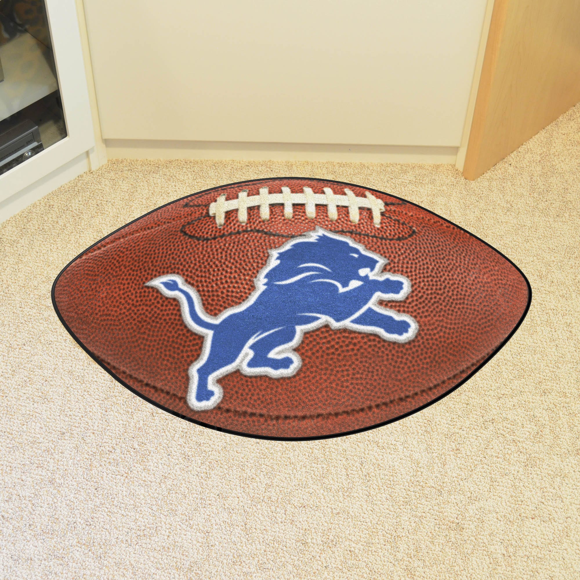 Detroit Lions Football Rug - 20.5in. x 32.5in. - Detroit Lions