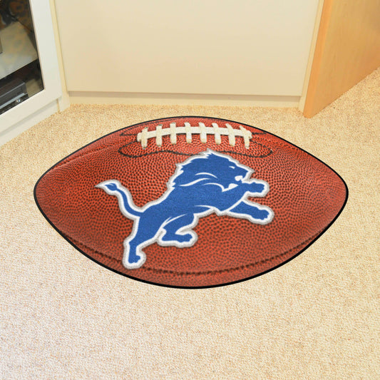 Detroit Lions Football Rug - 20.5in. x 32.5in. - Detroit Lions