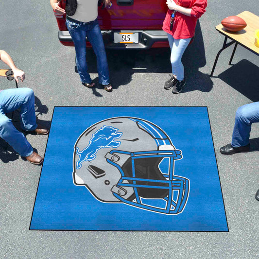 Detroit Lions Tailgater Rug - 5ft. x 6ft., Helmet Logo - Detroit Lions