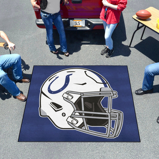 Indianapolis Colts Tailgater Rug - 5ft. x 6ft., Helmet Logo - Indianapolis Colts
