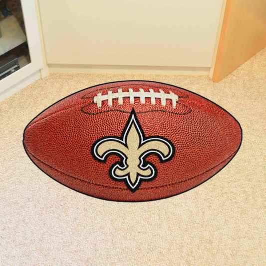 New Orleans Saints Football Rug - 20.5in. x 32.5in. - New Orleans Saints