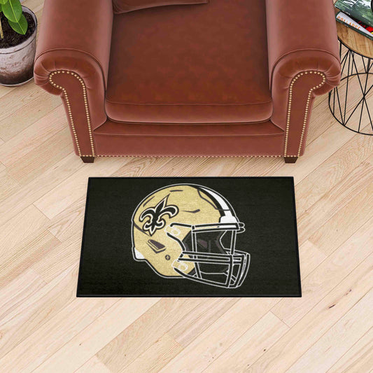 New Orleans Saints Starter Mat Accent Rug - 19in. x 30in., Helmet Logo - New Orleans Saints