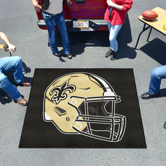 New Orleans Saints Tailgater Rug - 5ft. x 6ft., Helmet Logo - New Orleans Saints