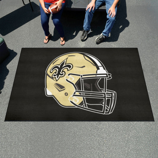 New Orleans Saints Ulti-Mat Rug - 5ft. x 8ft., Helmet Logo - New Orleans Saints