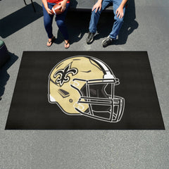 New Orleans Saints Ulti-Mat Rug - 5ft. x 8ft., Helmet Logo - New Orleans Saints