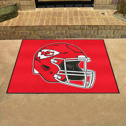 Kansas City Chiefs All-Star Rug - 34 in. x 42.5 in., Helmet Logo - Kansas City Chiefs