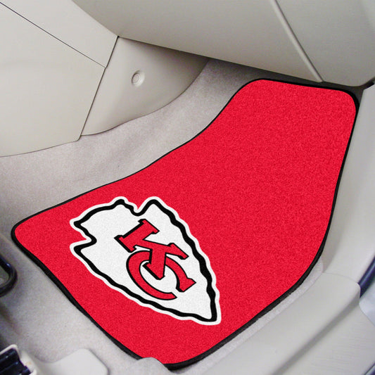 Kansas City Chiefs Front Carpet Car Mat Set - 2 Pieces - Kansas City Chiefs