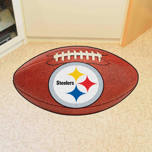 Pittsburgh Steelers Football Rug - 20.5in. x 32.5in. - Pittsburgh Steelers
