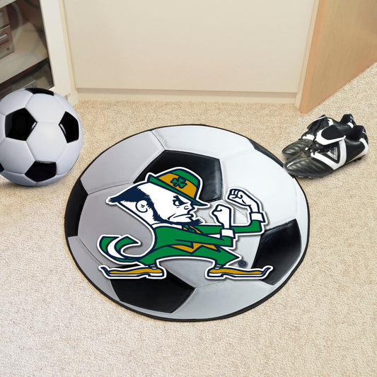 Notre Dame Fighting Irish Soccer Ball Rug - 27in. Diameter, Leprechaun - Notre Dame