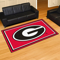 Georgia Bulldogs 5ft. x 8 ft. Plush Area Rug - Georgia