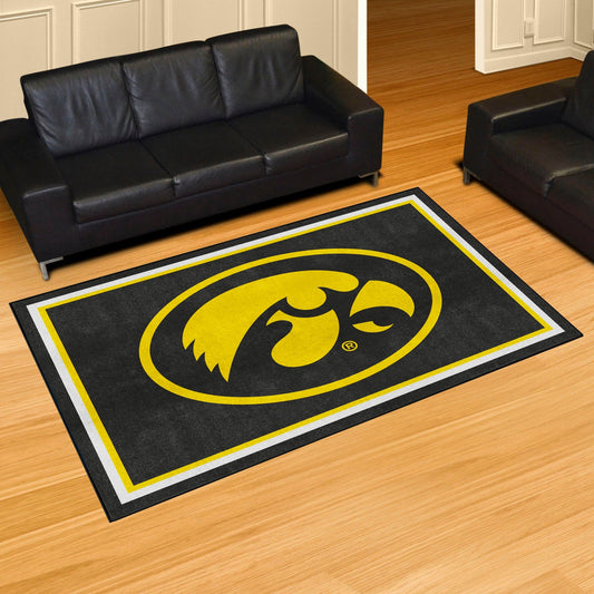 Iowa Hawkeyes 5ft. x 8 ft. Plush Area Rug - Iowa