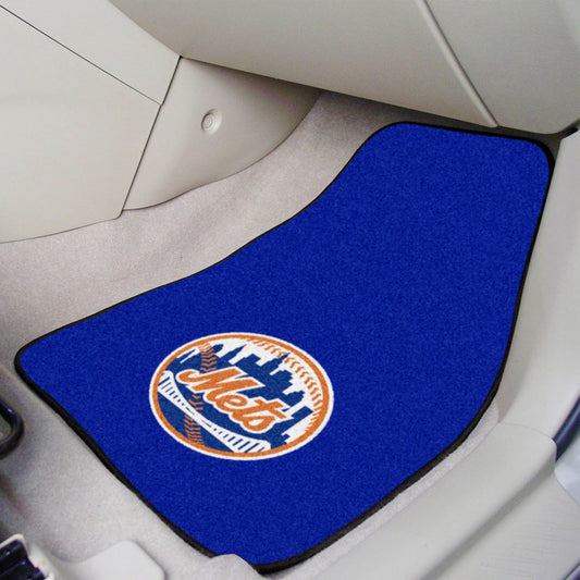 New York Mets Front Carpet Car Mat Set - 2 Pieces - New York Mets