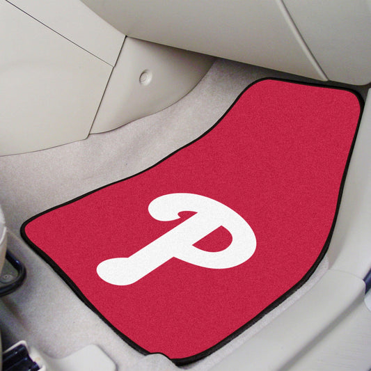 Philadelphia Phillies Front Carpet Car Mat Set - 2 Pieces - Philadelphia Phillies