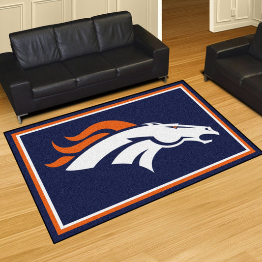 Denver Broncos 5ft. x 8 ft. Plush Area Rug - Denver Broncos