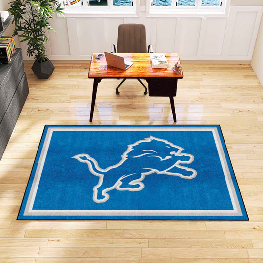 Detroit Lions 5ft. x 8 ft. Plush Area Rug - Detroit Lions