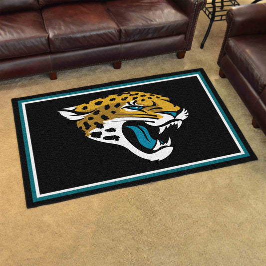 Jacksonville Jaguars 4ft. x 6ft. Plush Area Rug - Jacksonville Jaguars