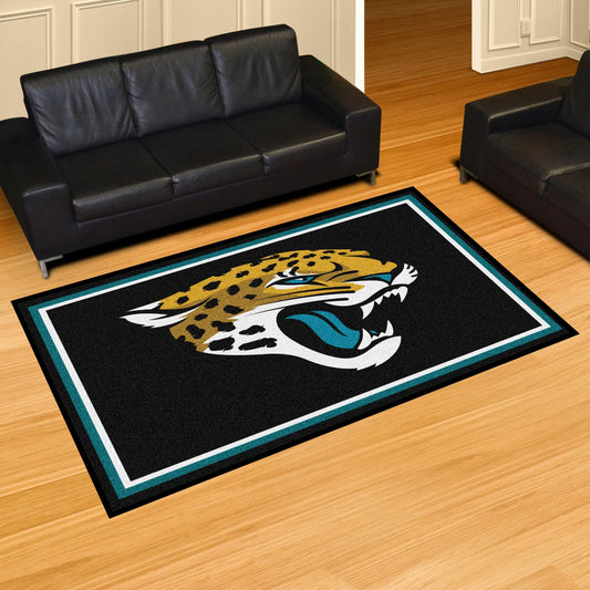 Jacksonville Jaguars 5ft. x 8 ft. Plush Area Rug - Jacksonville Jaguars