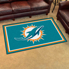 Miami Dolphins 4ft. x 6ft. Plush Area Rug - Miami Dolphins