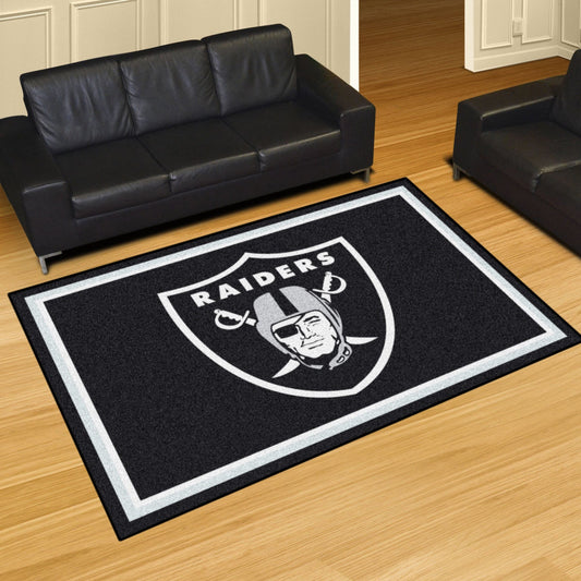 Las Vegas Raiders 5ft. x 8 ft. Plush Area Rug - Las Vegas Raiders