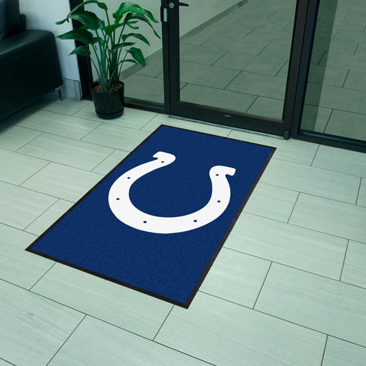 Indianapolis Colts 3X5 High-Traffic Mat with Durable Rubber Backing - Portrait Orientation - Indianapolis Colts