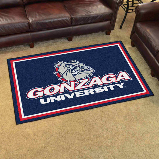 Gonzaga Bulldogs 4ft. x 6ft. Plush Area Rug - Gonzaga