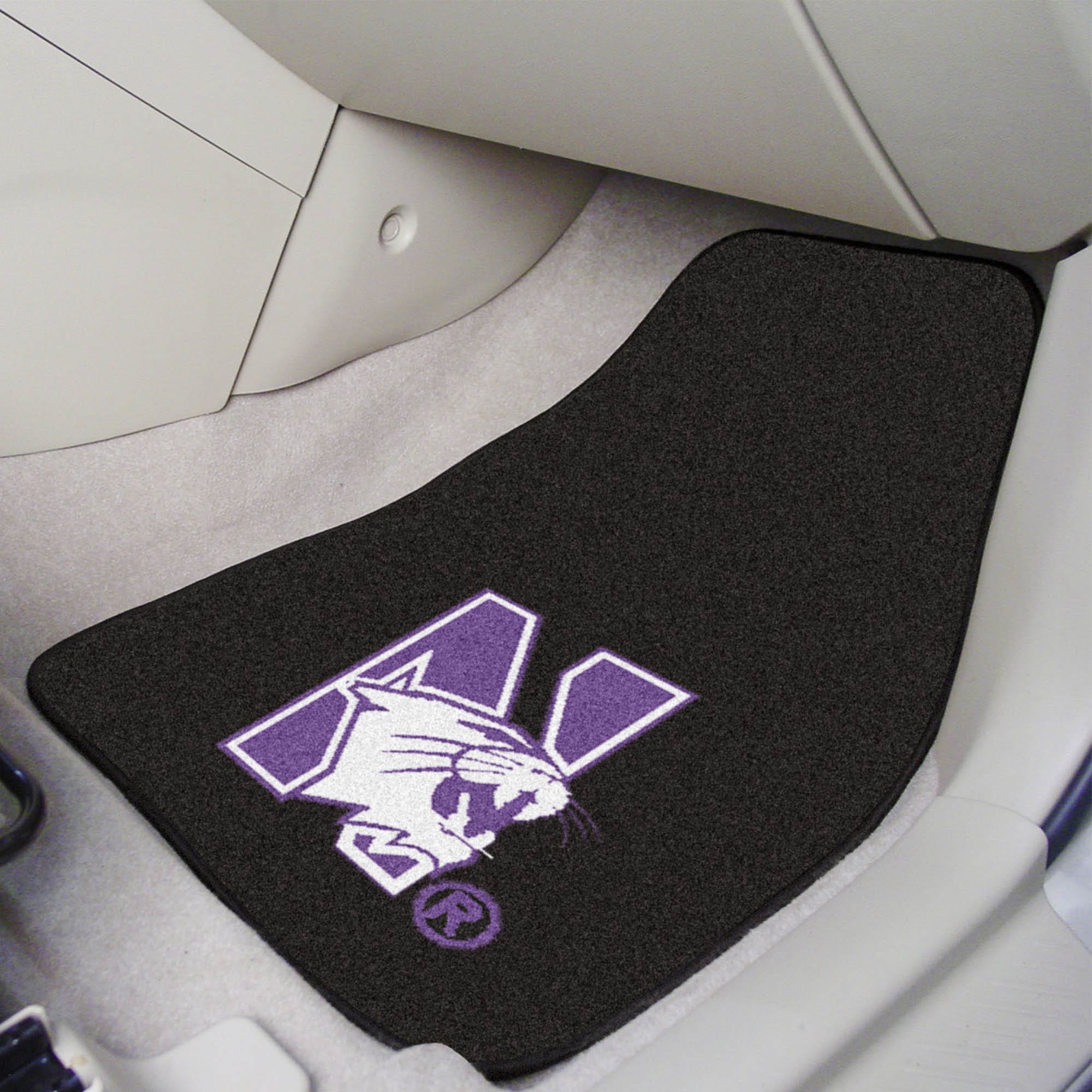 Northwestern Wildcats Front Carpet Car Mat Set - 2 Pieces - Northwestern