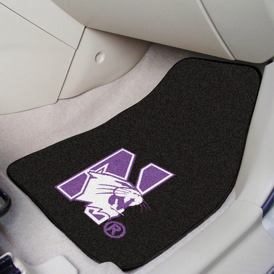 Northwestern Wildcats Front Carpet Car Mat Set - 2 Pieces - Northwestern