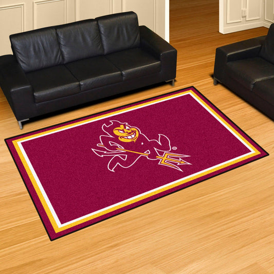 Arizona State Sun Devils 5ft. x 8 ft. Plush Area Rug, Sparky Logo - Arizona State
