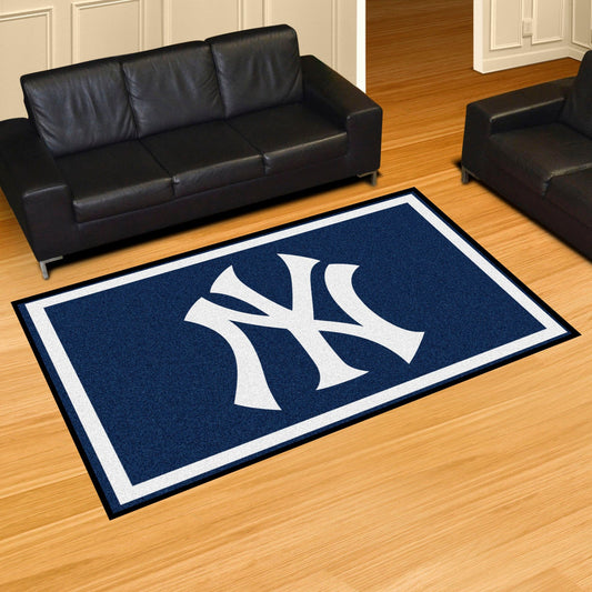 New York Yankees 5ft. x 8 ft. Plush Area Rug - New York Yankees