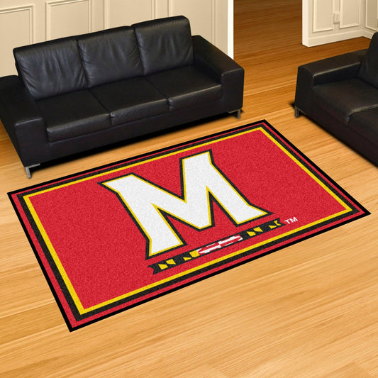 Maryland Terrapins 5ft. x 8 ft. Plush Area Rug - Maryland