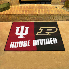 Indiana / Purdue House Divided Rug - 34 in. x 42.5 in. - House Divided - Indiana / Purdue