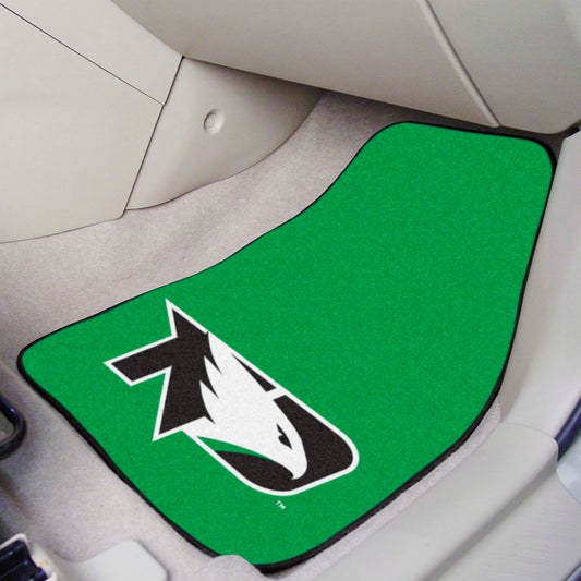 North Dakota Fighting Hawks Front Carpet Car Mat Set - 2 Pieces - North Dakota